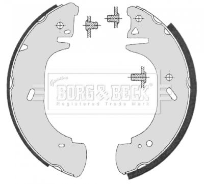 BORG & BECK Комплект тормозных колодок BBS6325